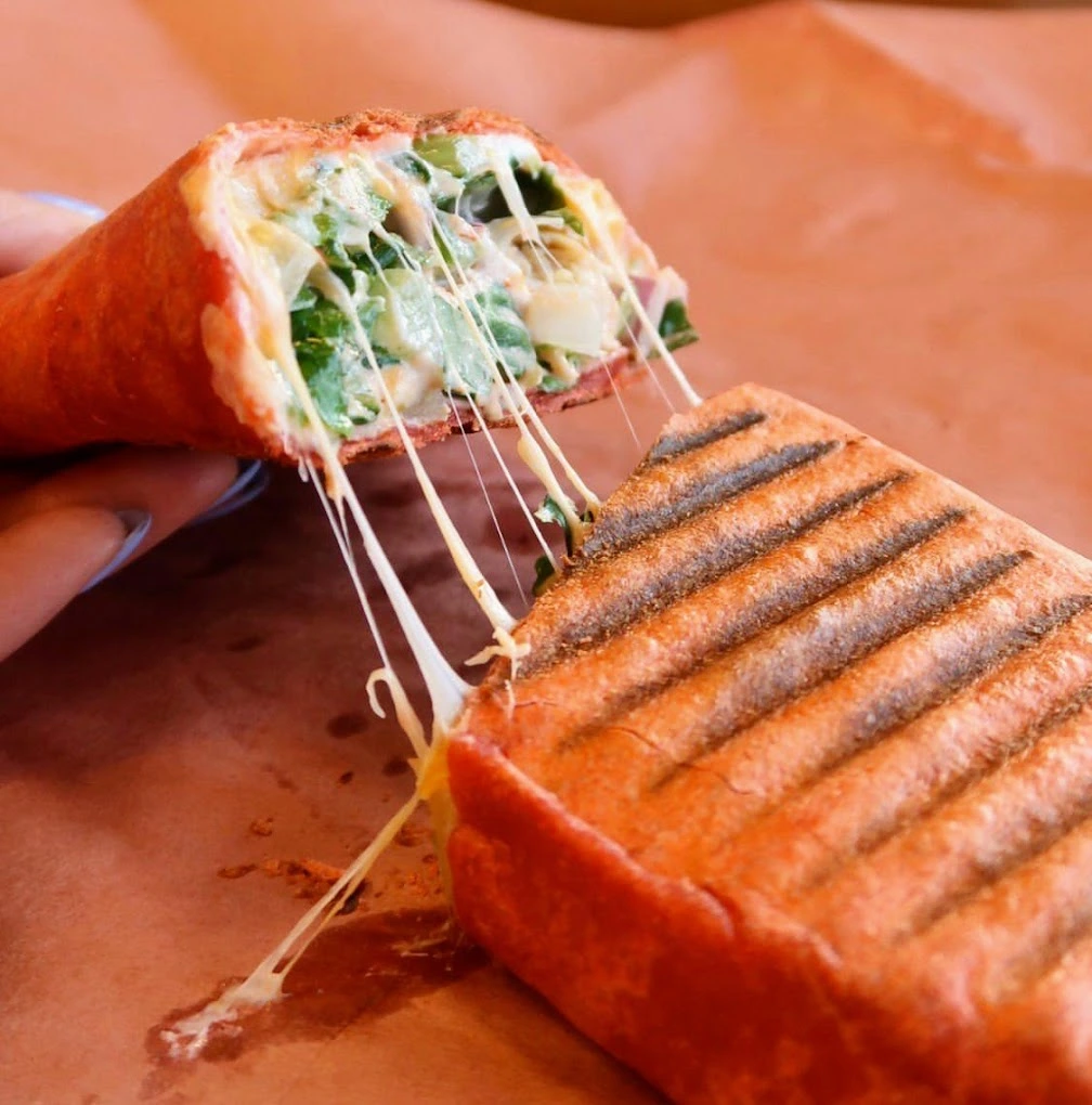 Delicious Buffalo Ranch Chicken Grilled Wrap at Hungry Birds in Edmonton